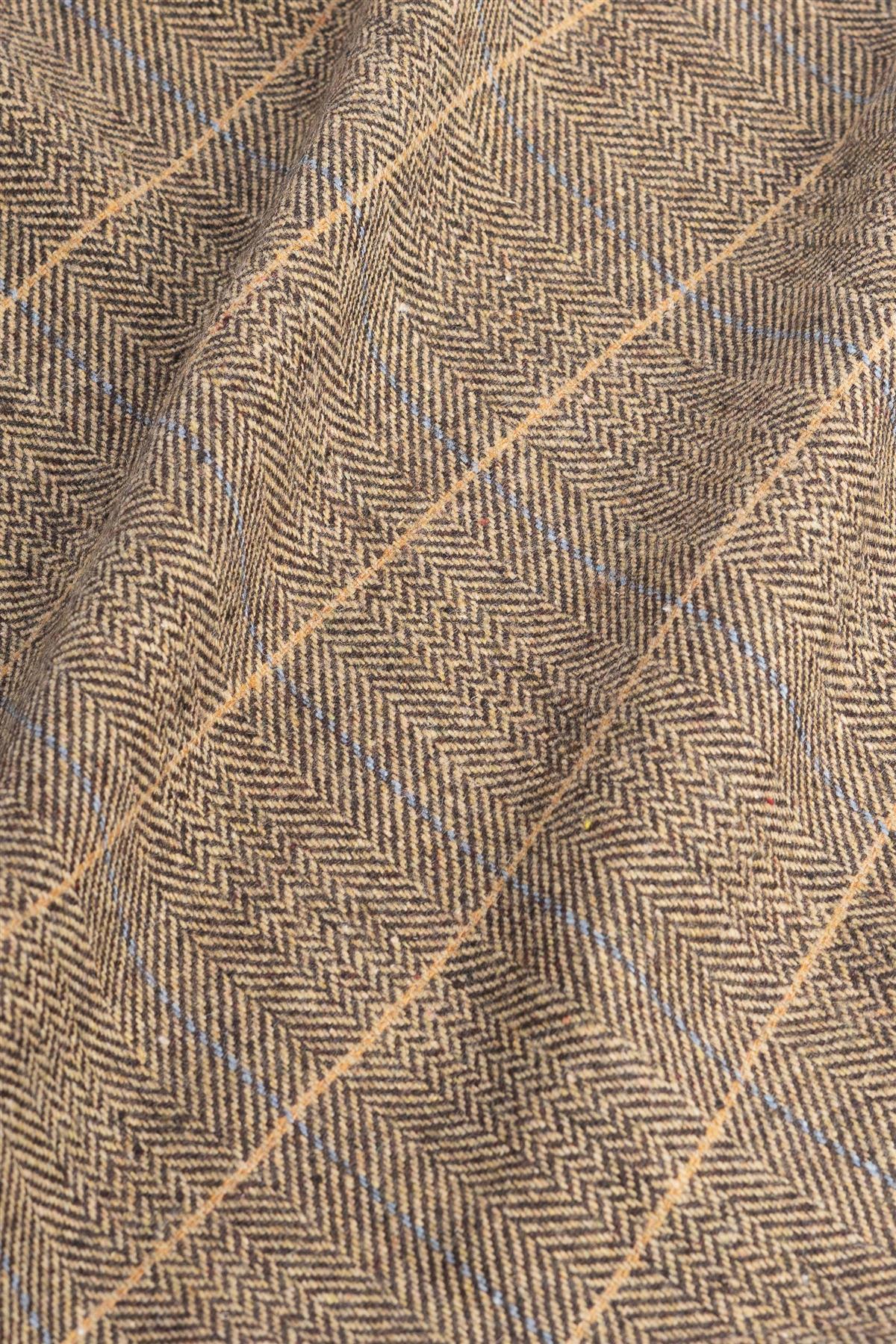Brown Tweed Albert Tie