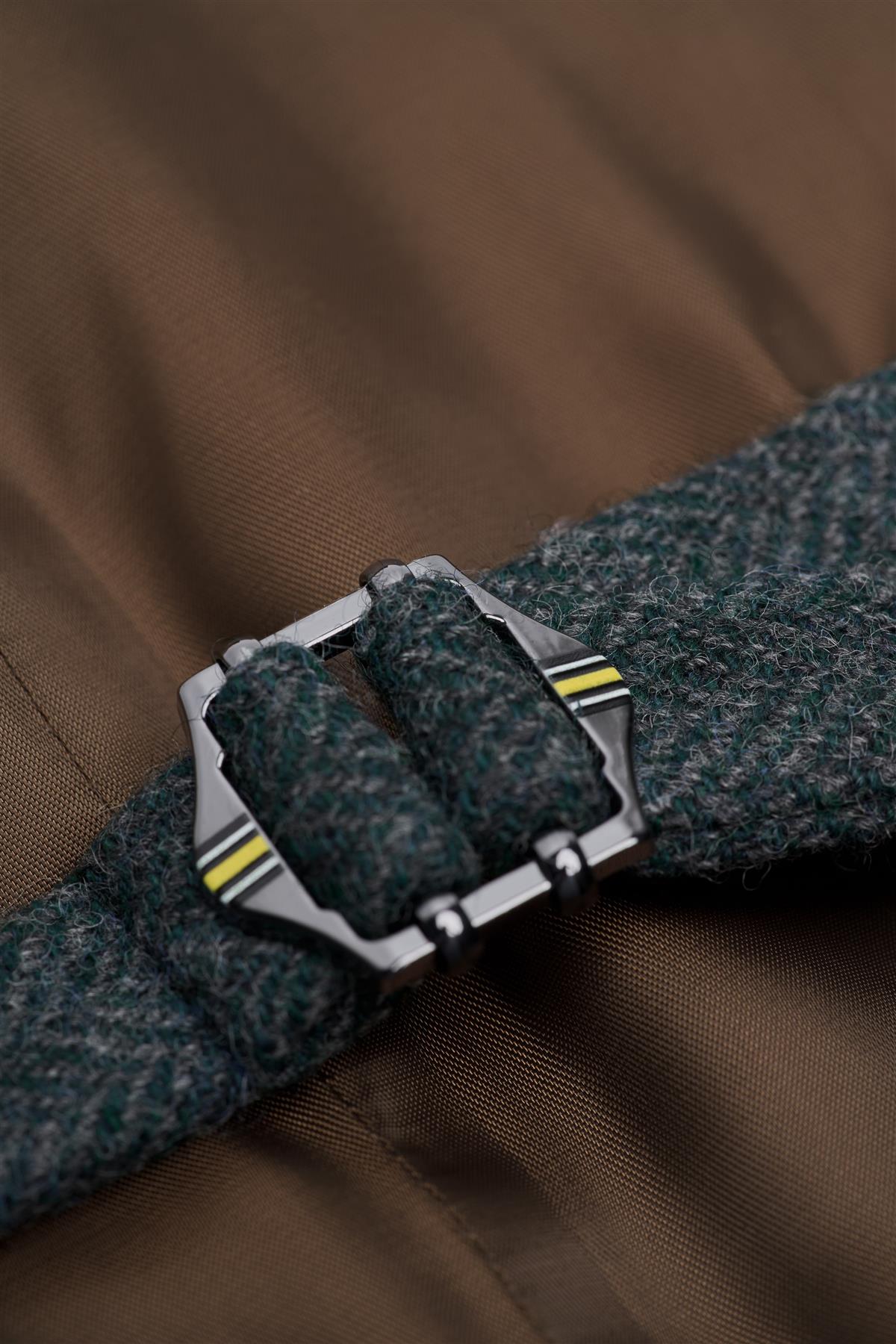 Thomas Lush Olive Tweed Waistcoat