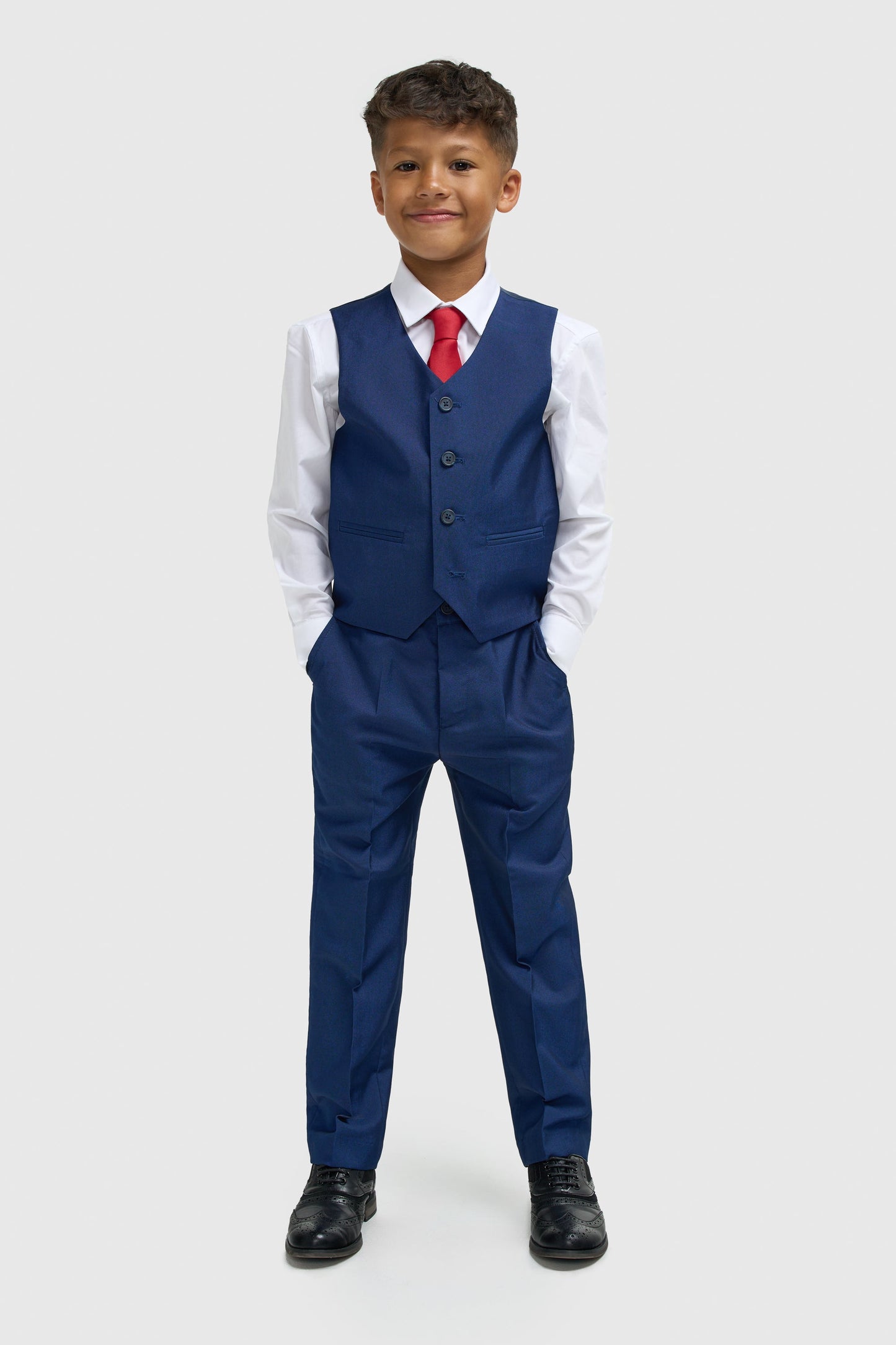 Boys Ford Blue Three Piece Suit