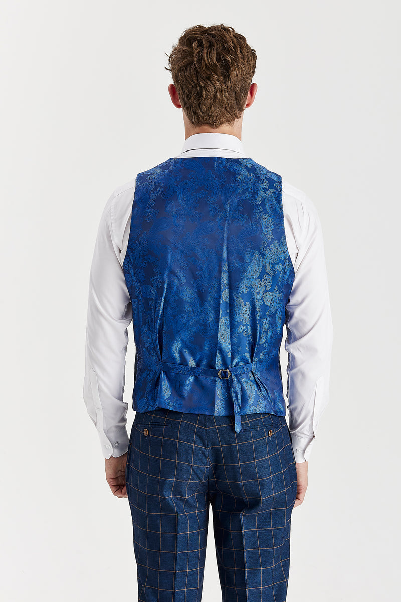 Hamleys - Men's Navy Check Waistcoat