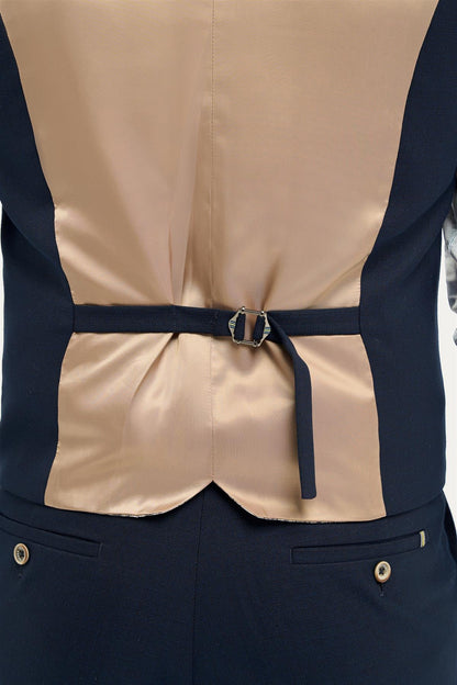 Tropez Navy Waistcoat
