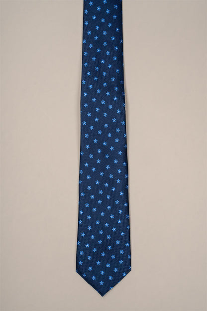 Blue Pattern Tie CV807