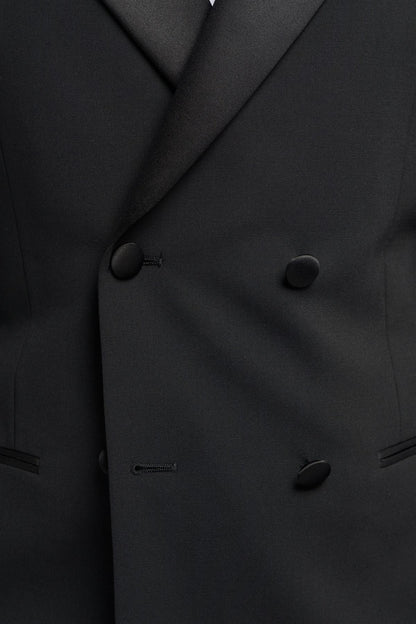 Aspen Double Breasted Black Blazer