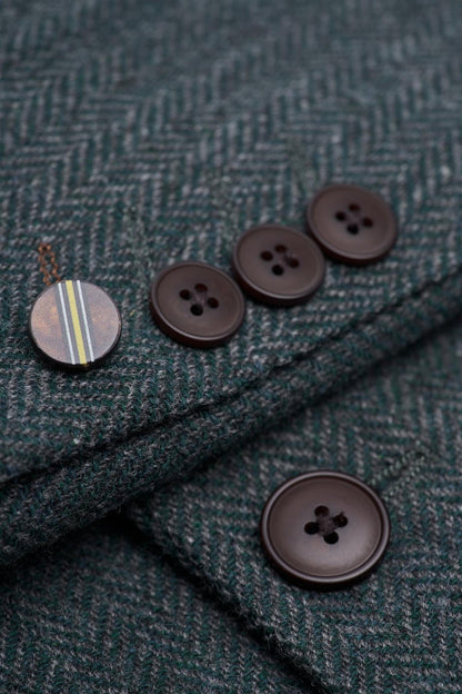 Thomas Lush Olive Tweed Blazer