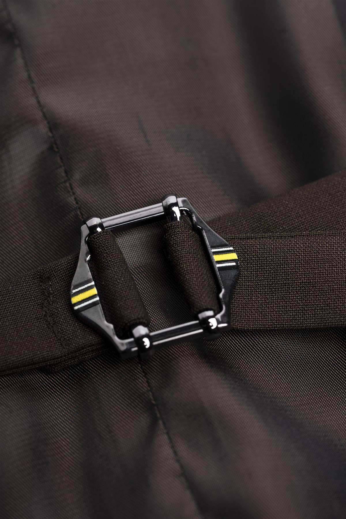 Bond Wool Rich Auburn Three Piece Suit