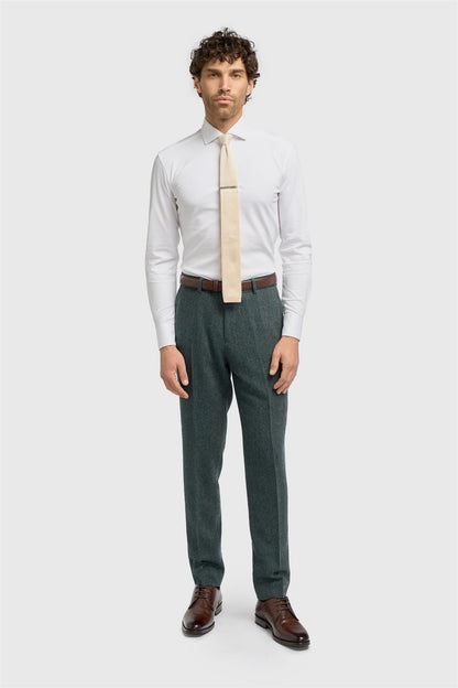 Thomas Lush Olive Tweed Trouser
