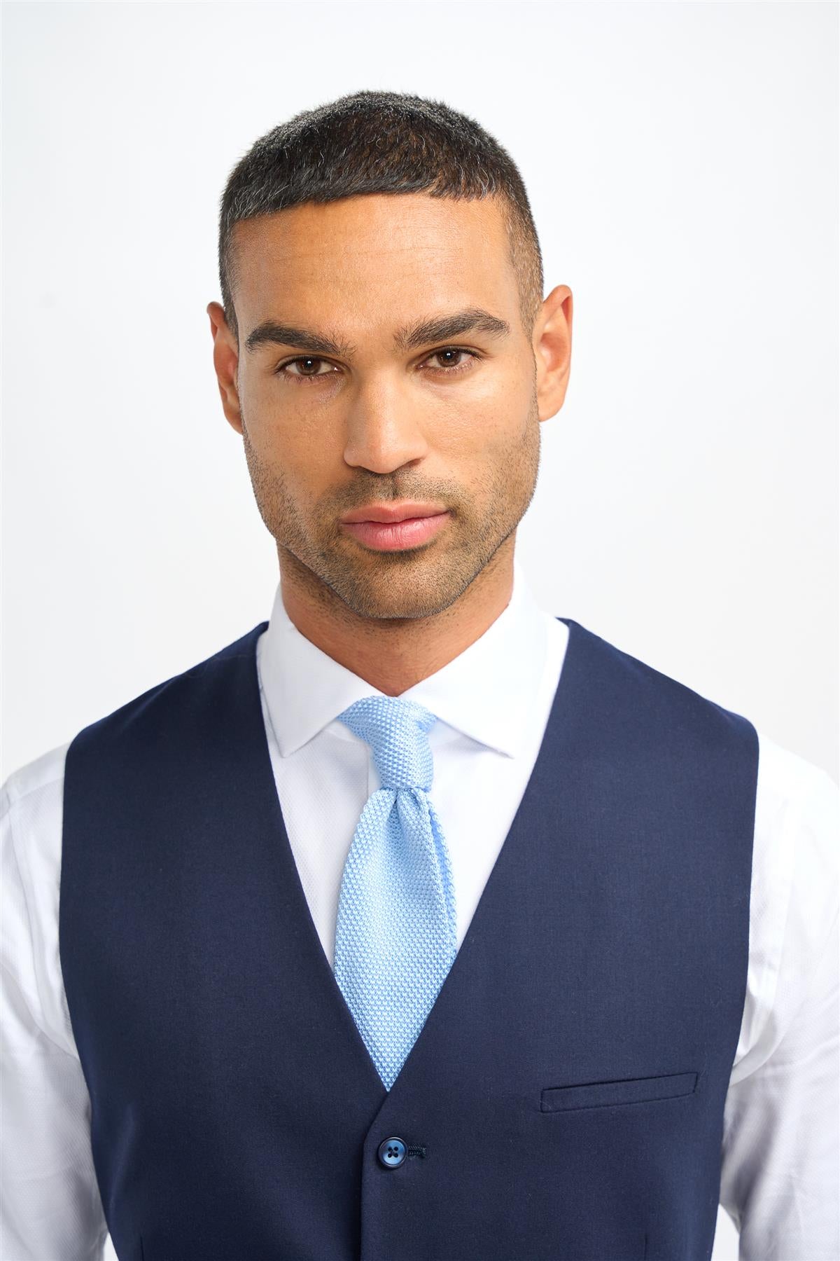 James Navy Waistcoat