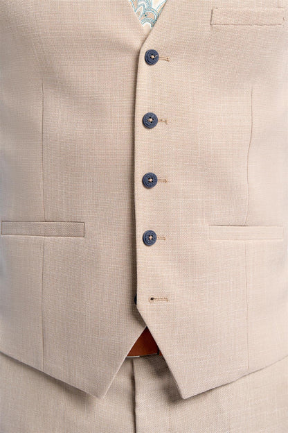 Miami Beige Waistcoat