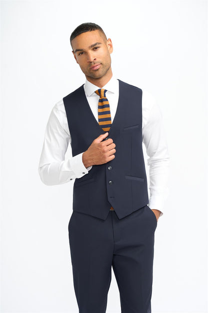 Malibu Navy Waistcoat