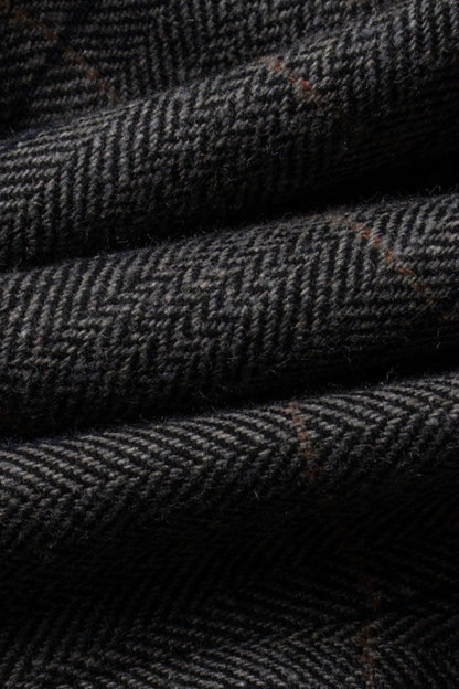 Grey Tweed Check Waistcoat