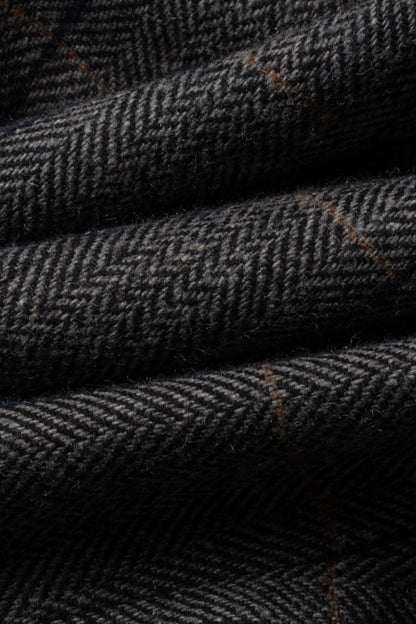 Grey Tweed Check Three Piece Suit