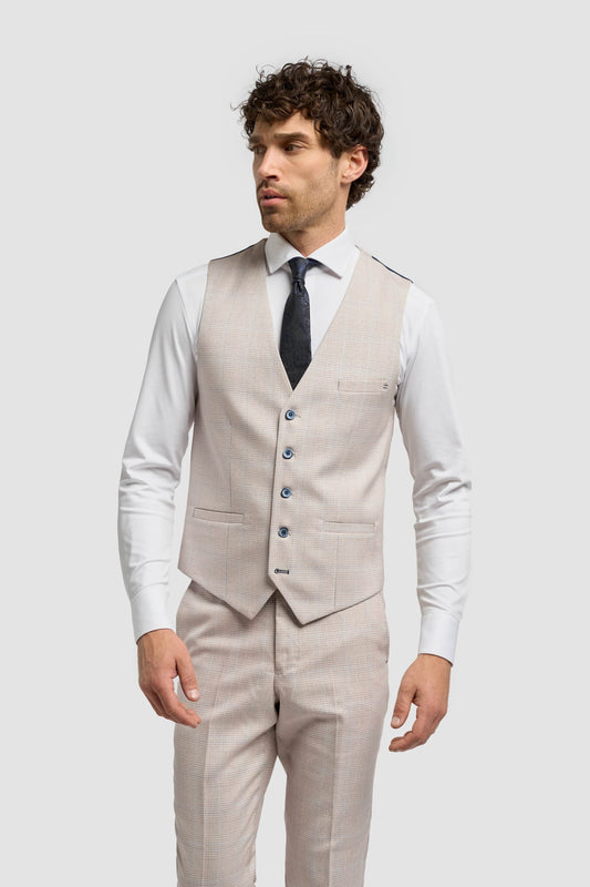 Caridi Beige Waistcoat