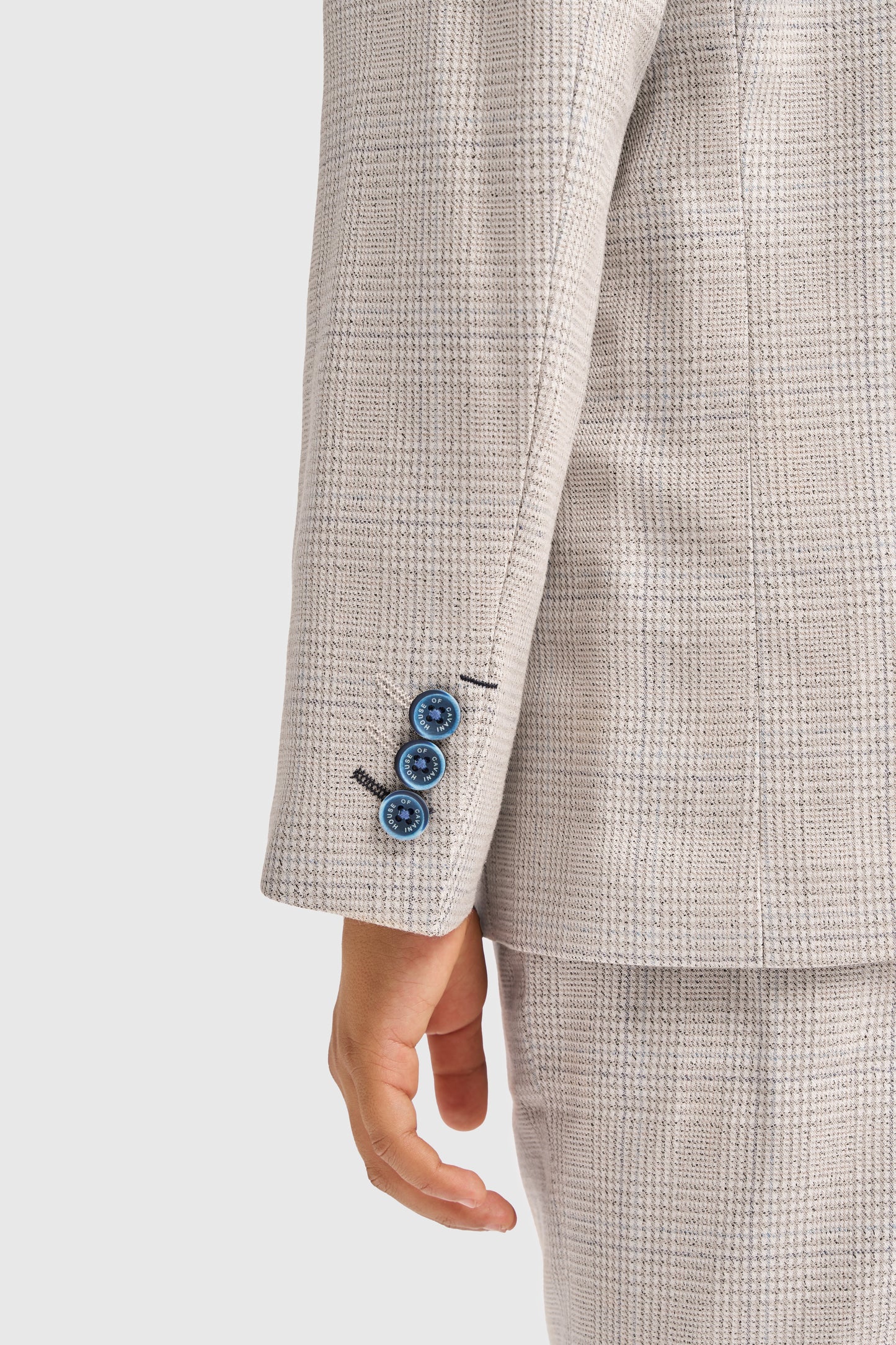 Boys Caridi Beige Three Piece Suit