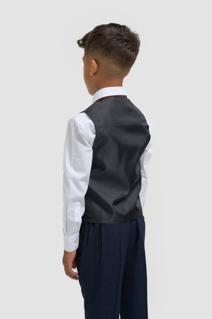 Boys Caridi Navy Three Piece Suit