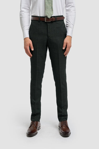 Caridi Olive Slim Fit Trousers