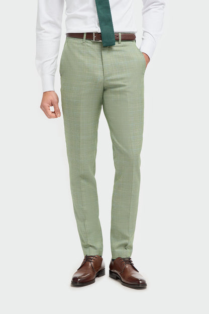 Caridi Sage Regular Check Three Piece Suit