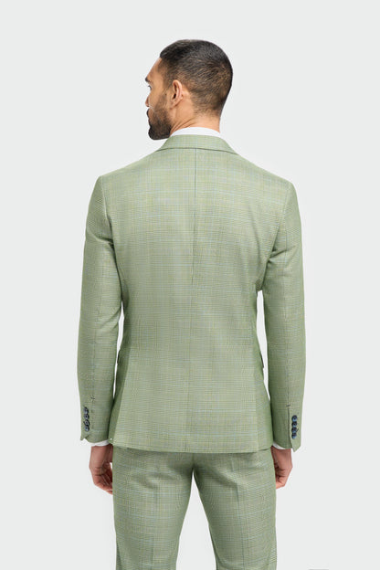 Caridi Sage Regular Check Three Piece Suit
