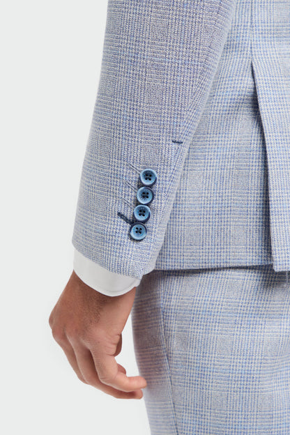 Caridi Sky Check Three Piece Suit