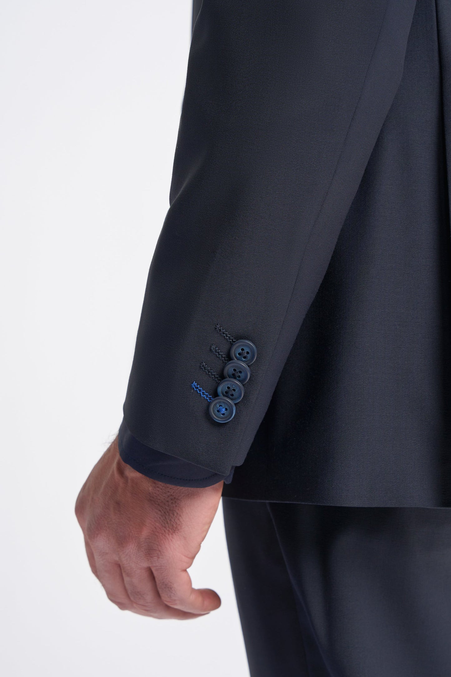 Bond Wool Rich Midnight Navy Three Piece Suit