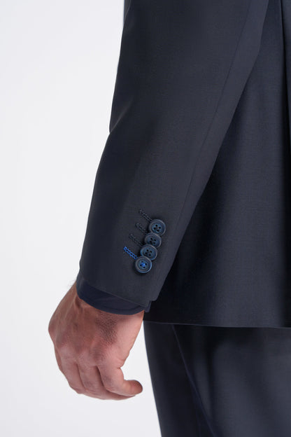 Bond Wool Rich Midnight Navy Three Piece Suit