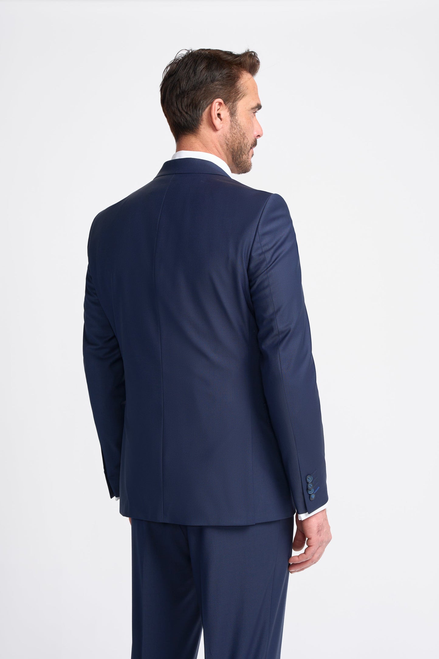 Bond Wool Rich Navy Three Piece Suit