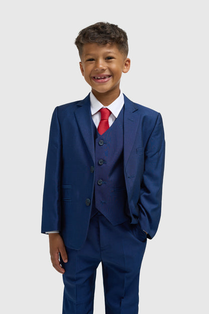 Boys Ford Blue Three Piece Suit