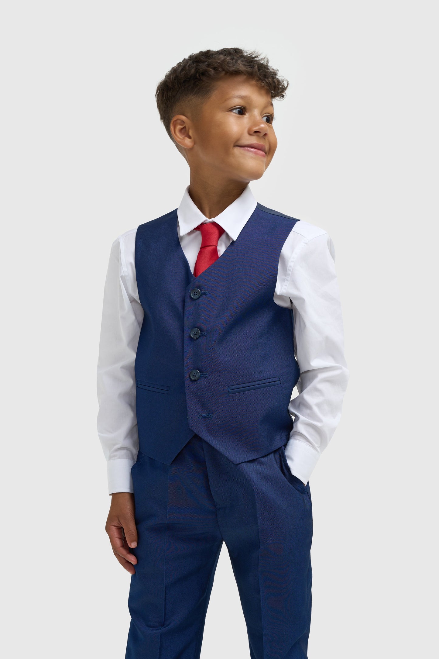 Boys Ford Blue Three Piece Suit