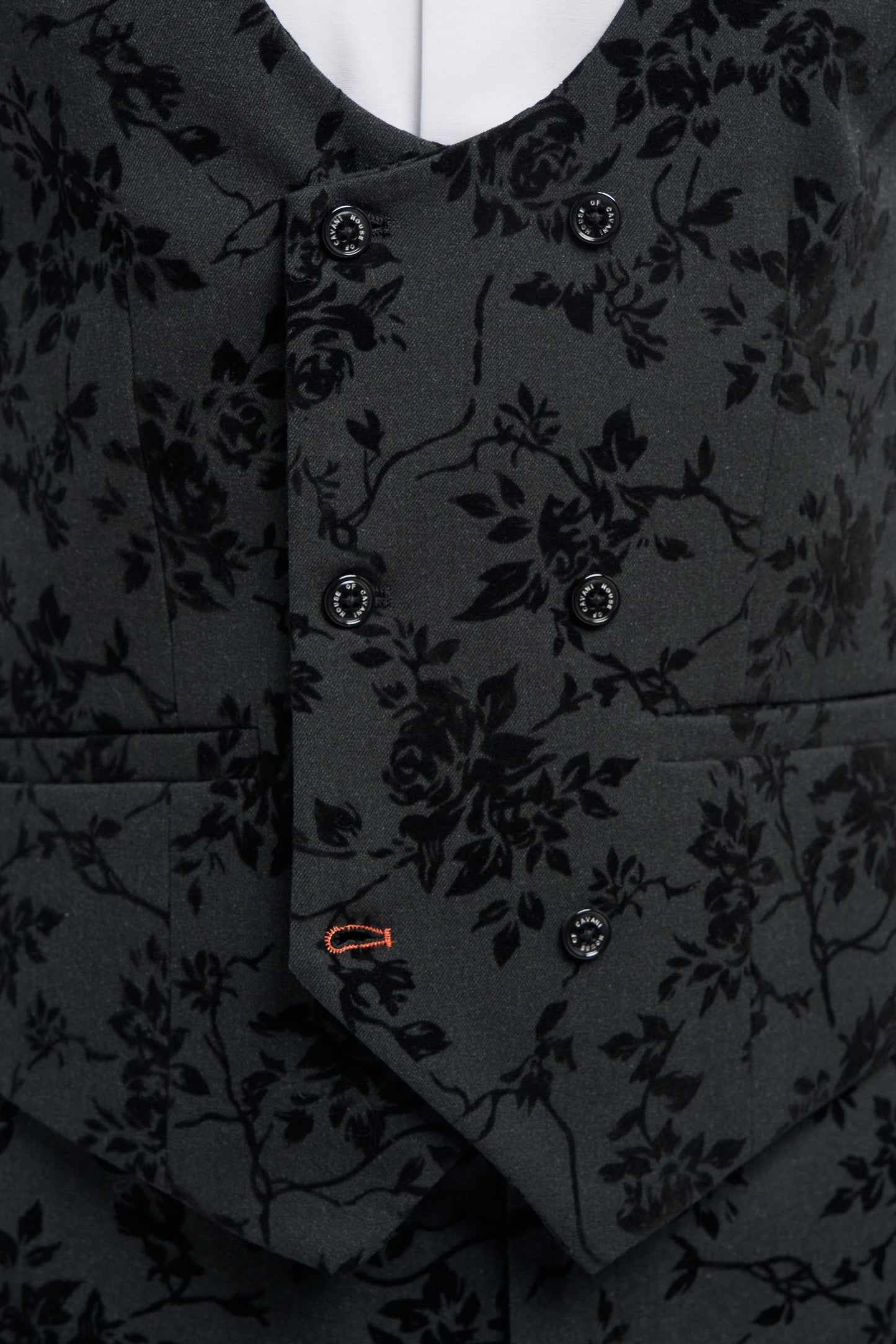 Georgi Black Floral Three Piece Suit
