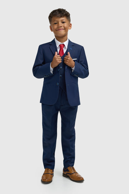 Boys Jefferson Navy Three Piece Suit