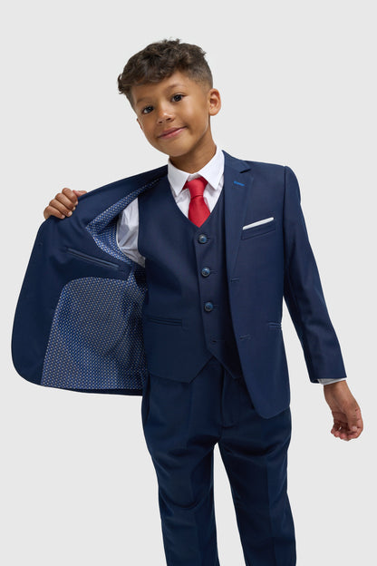 Boys Jefferson Navy Three Piece Suit
