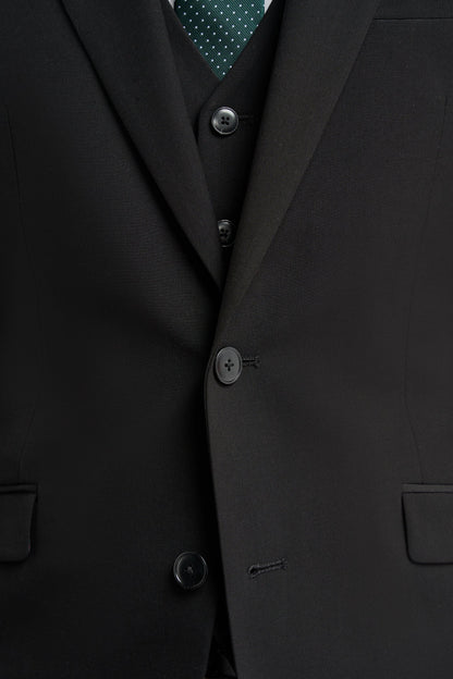 Malibu Black Three Piece Suit