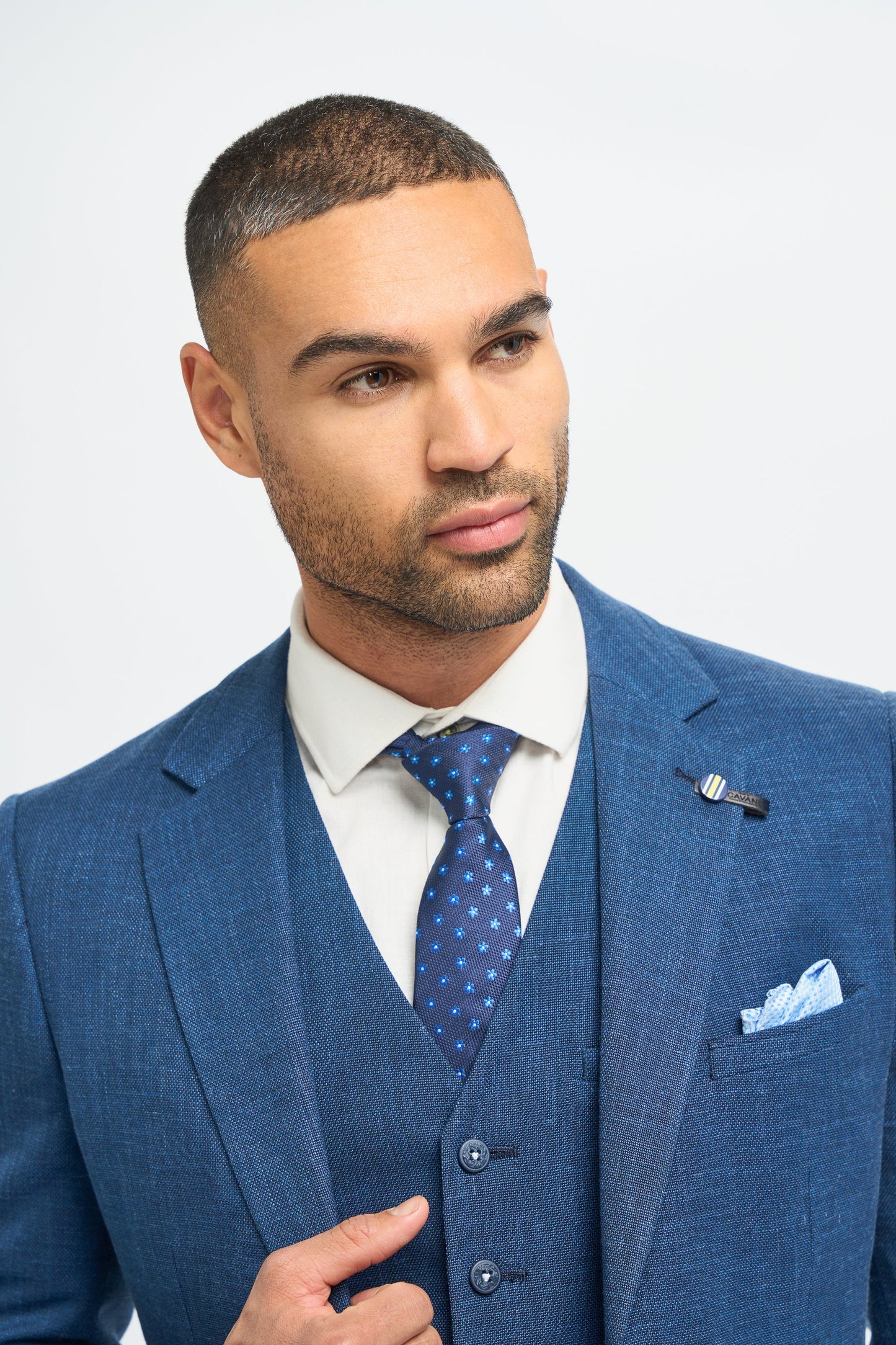 Miami Blue Three Piece Suit