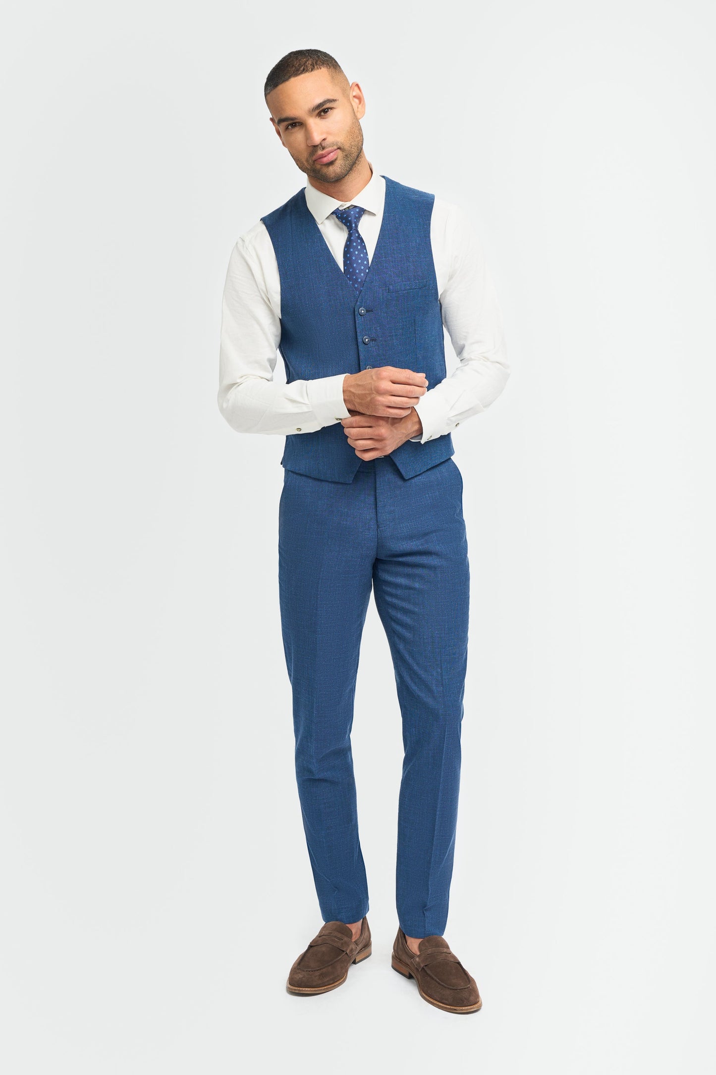 Miami Blue Three Piece Suit