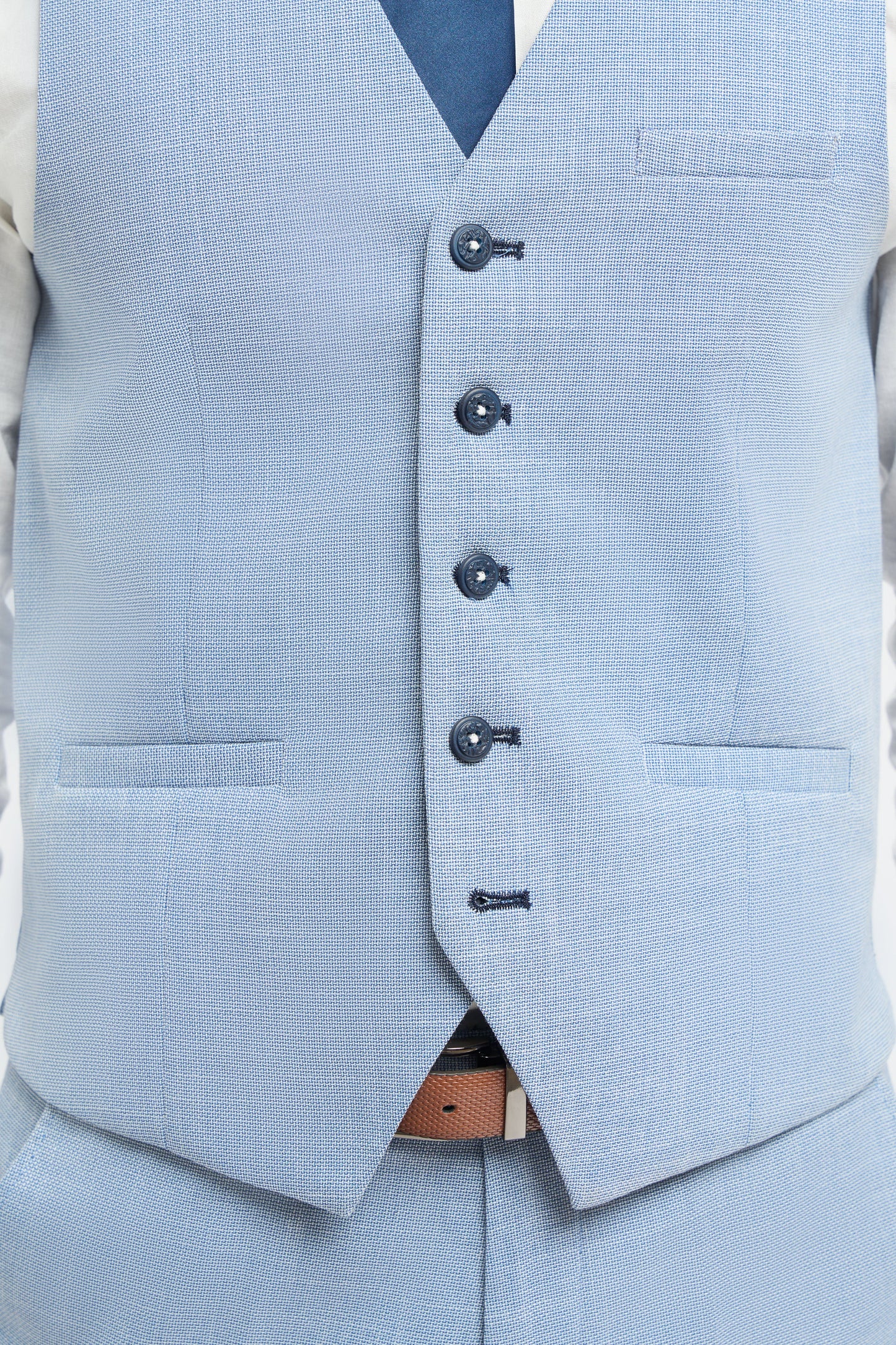Miami Sky Blue Waistcoat