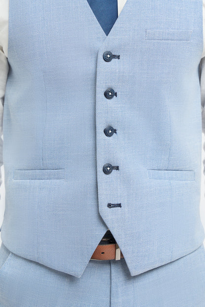 Miami Sky Blue Waistcoat