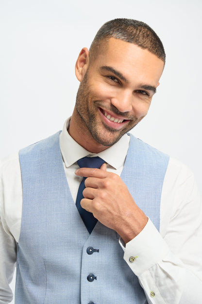 Miami Sky Blue Waistcoat