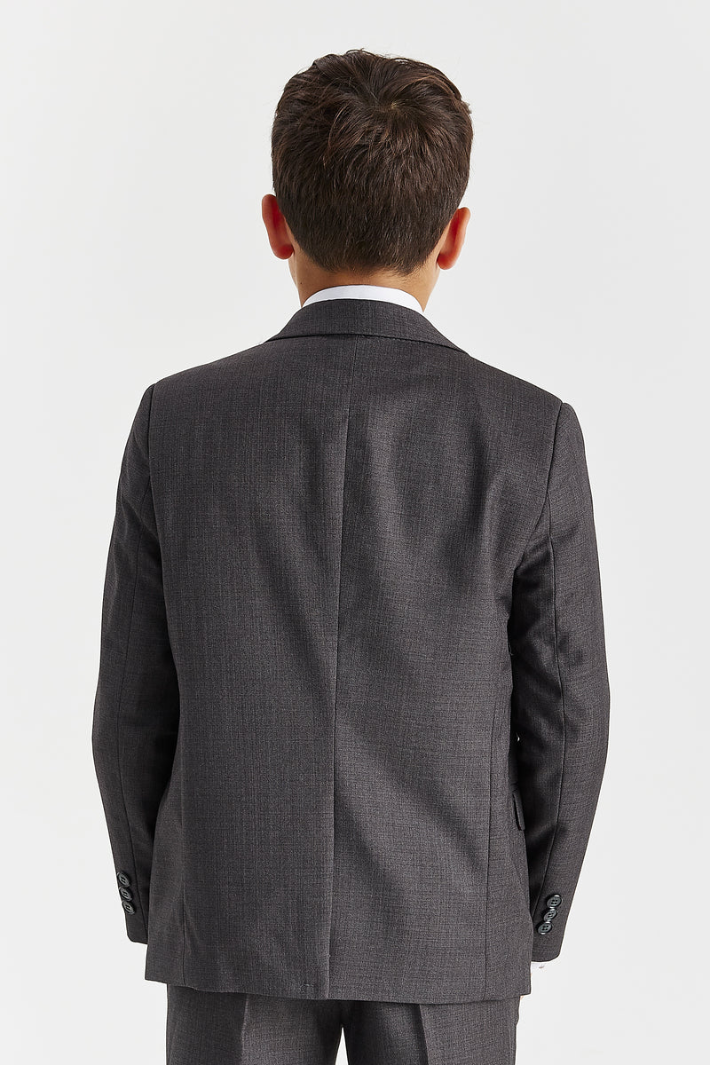 Boy's Charles Charcoal Three Piece Suit