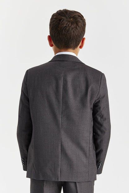 Boy's Charles Charcoal Three Piece Suit