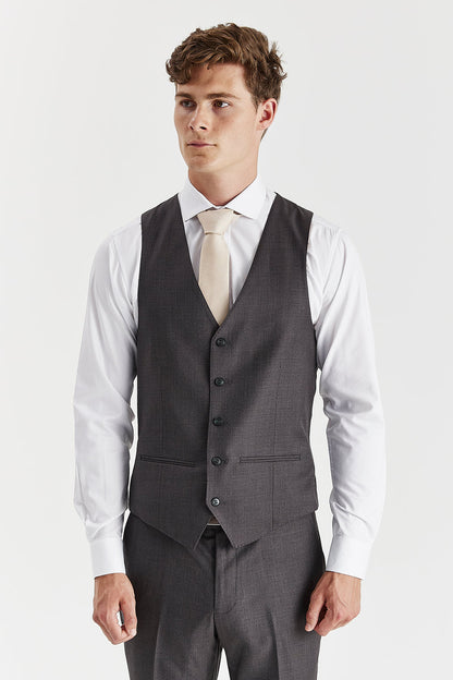 Charles Charcoal Men's Three Piece Suit