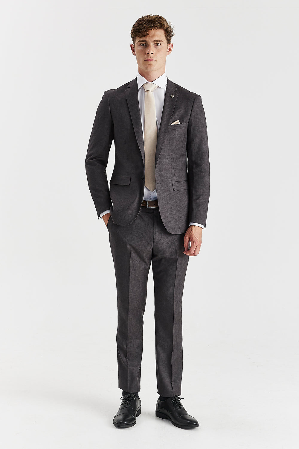 Charles Charcoal Men's Two Piece Suit
