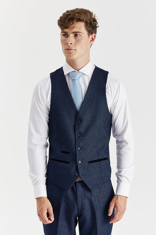 Arthur - Men's Navy Waistcoat