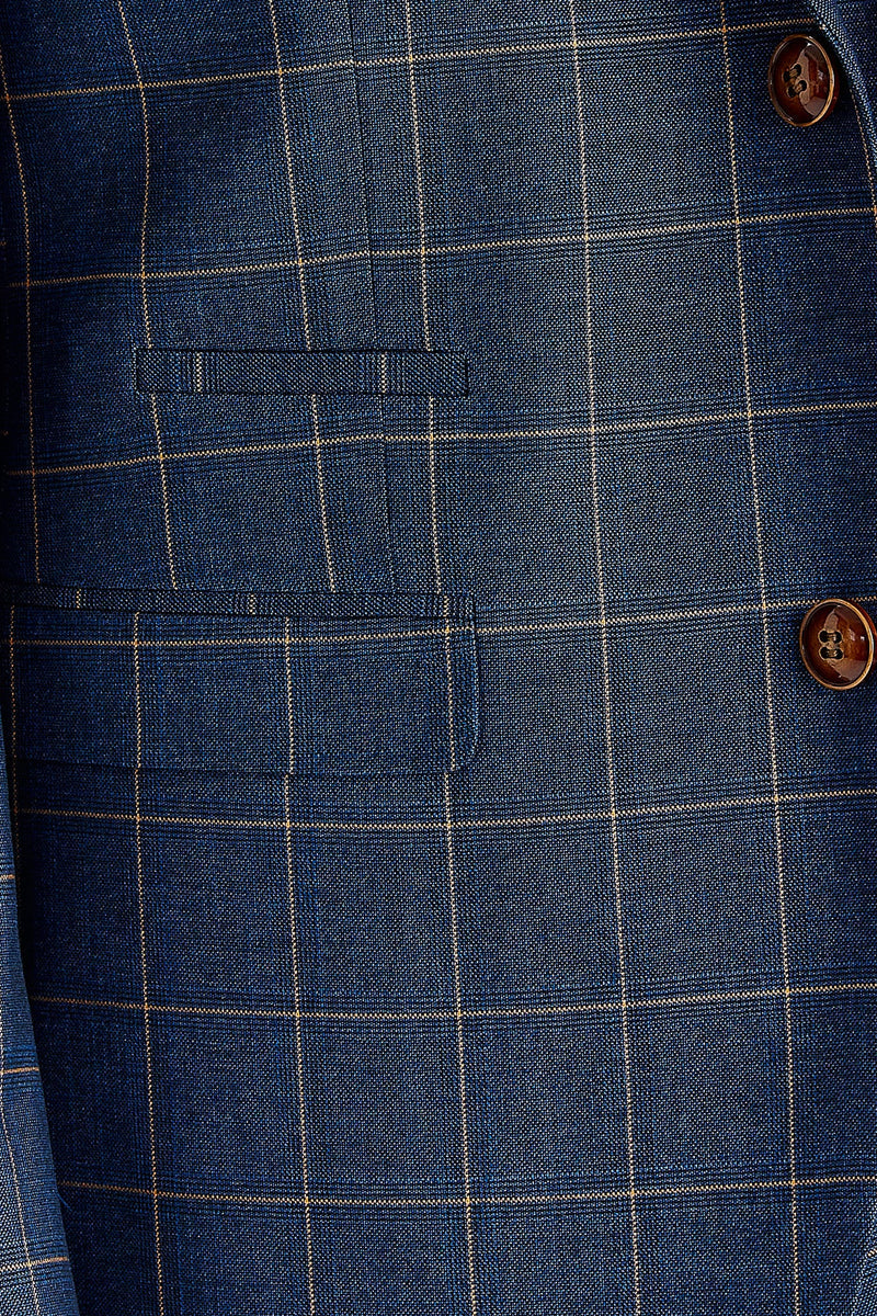 Hamleys - Men's Navy Check Blazer