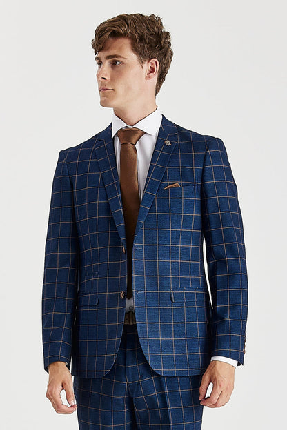 Hamleys - Men's Navy Check Blazer