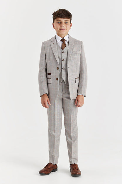 Device - Boy's Leo Beige Three Piece Suit