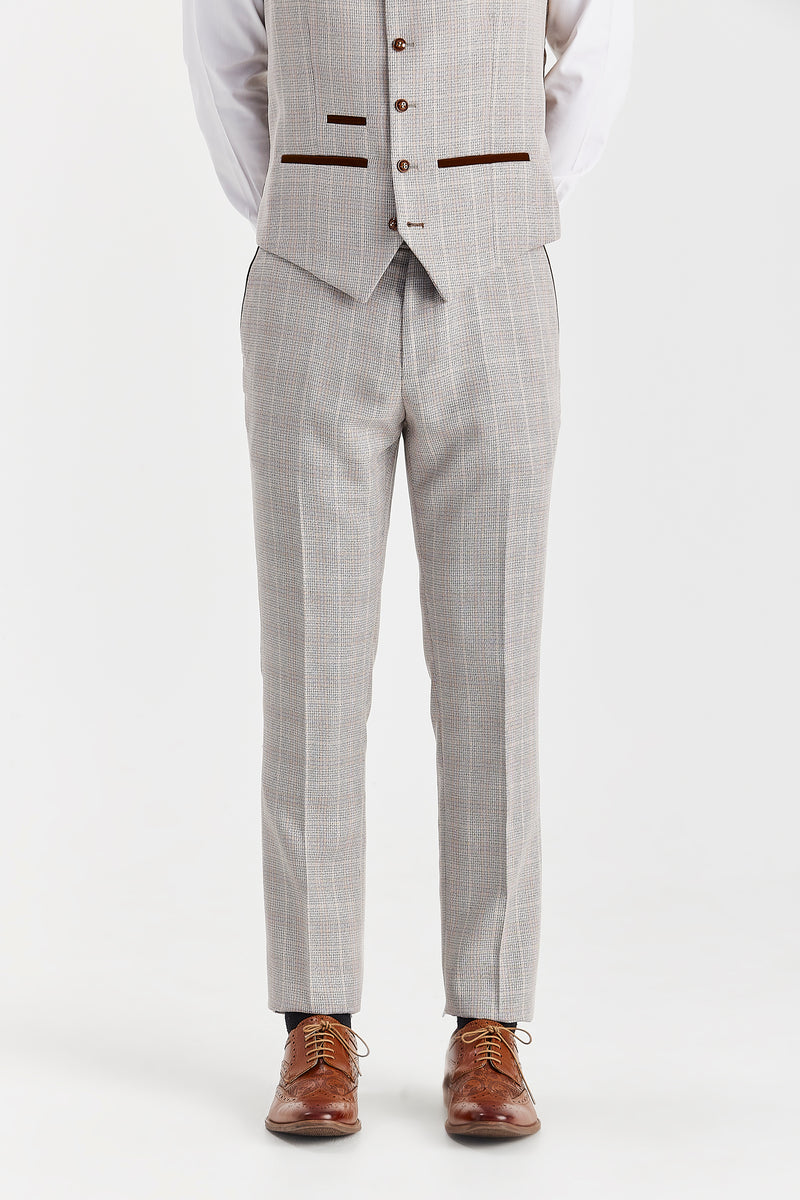Men's Leo Beige Trousers