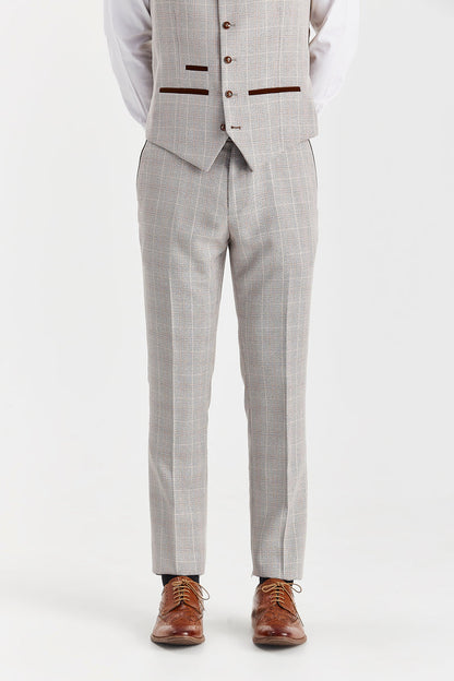 Men's Leo Beige Trousers