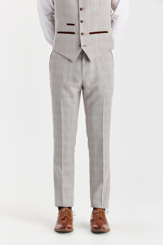 Men's Leo Beige Trousers