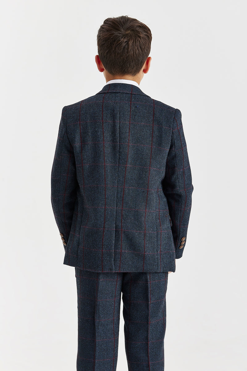 Boy's Madrid Navy Three Piece Suit