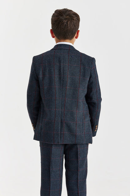 Boy's Madrid Navy Three Piece Suit