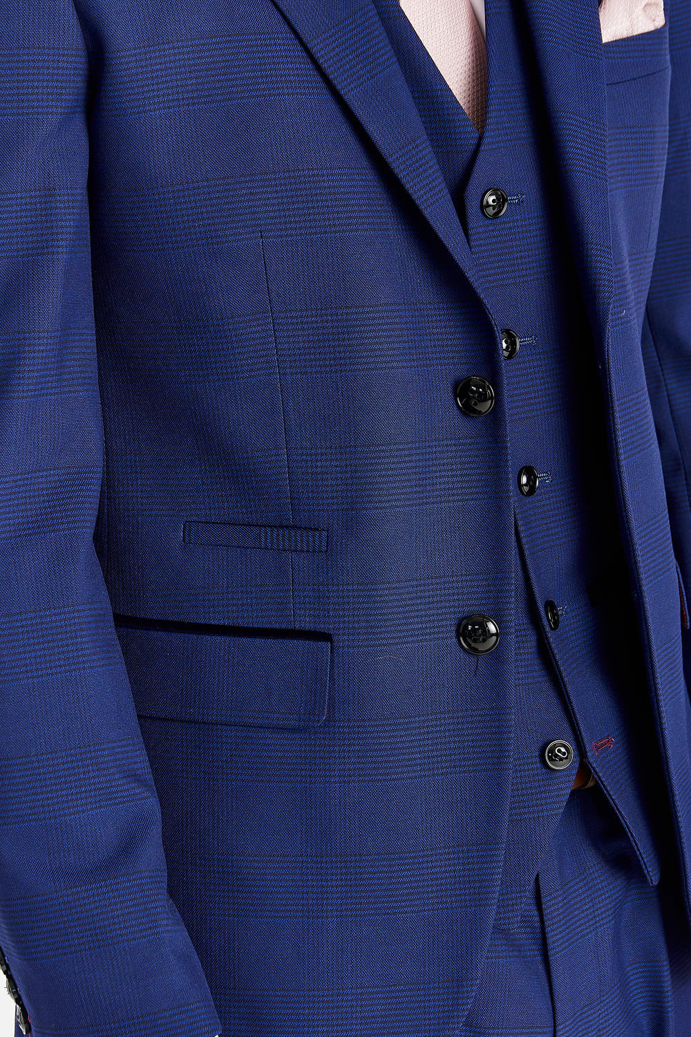 Mark - Men's Blue Check Blazer